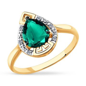 Кольцо с изумрудом Кольцо с изумрудом